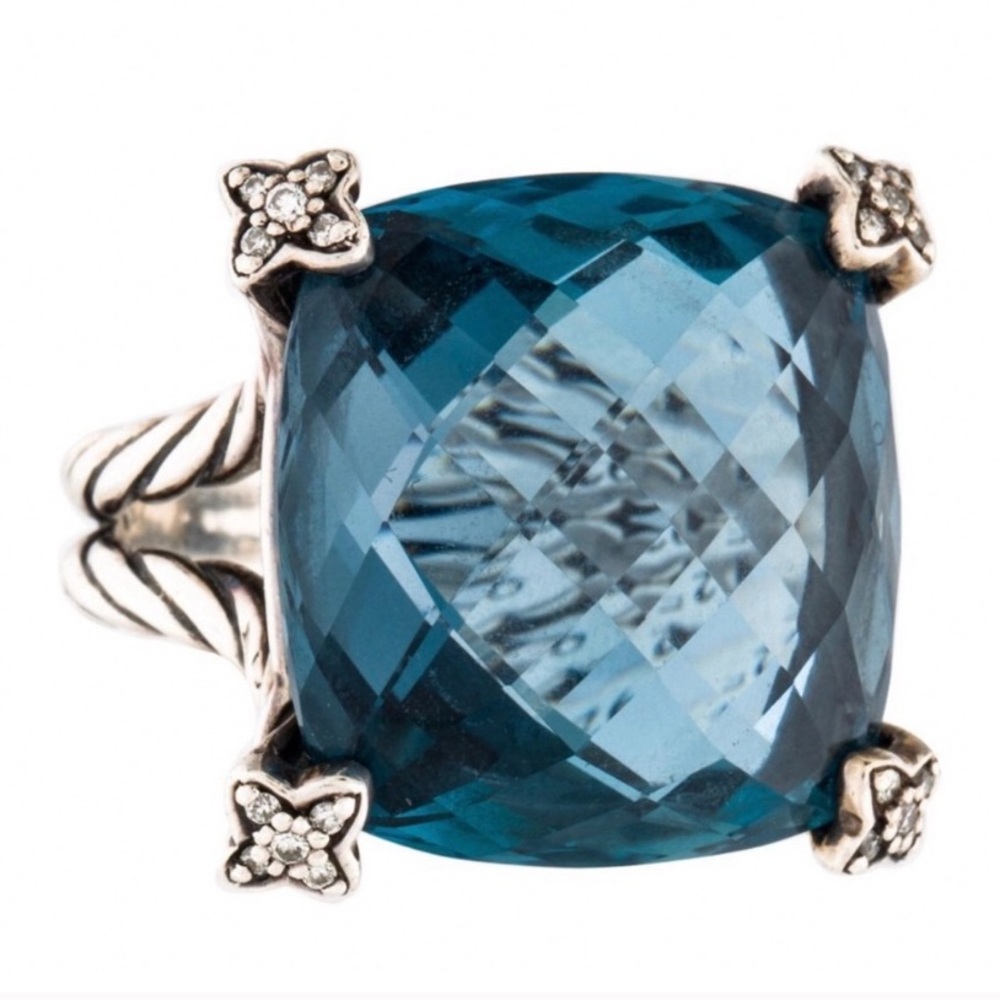 David Yurman Chatelaine Blue Topaz Ring